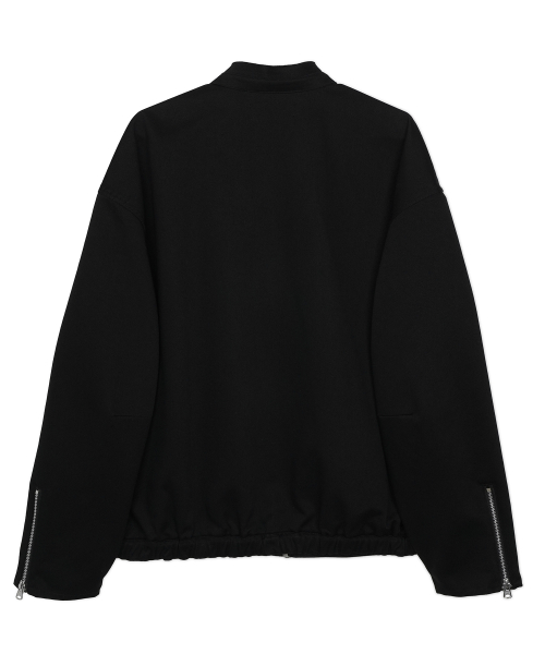 Rough neck sports jacket, black