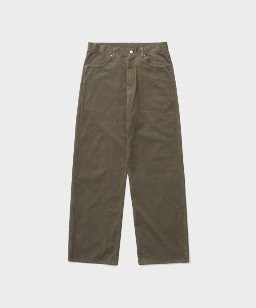 Kurt Light Corduroy Pants (Olive Gray)