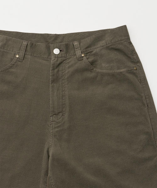 Kurt Light Corduroy Pants (Olive Gray)
