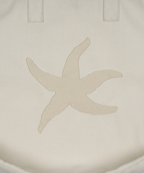 TCM starfish tote bag (ivory)
