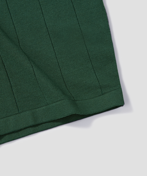 V-neck collar short-sleeve shirt knit [Kelly Green] thumbnail 8