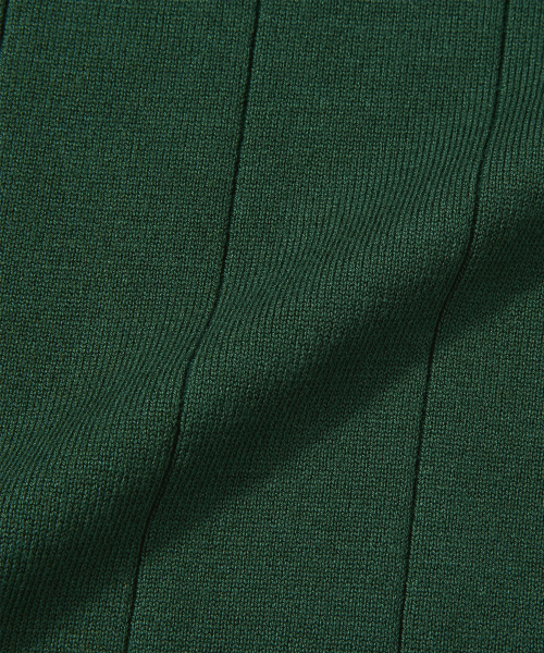 V-neck collar short-sleeve shirt knit [Kelly Green] thumbnail 9