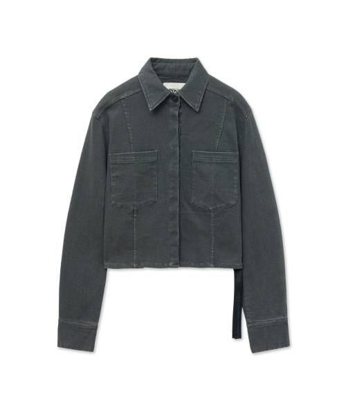 Cropped Jacket_Charcoal