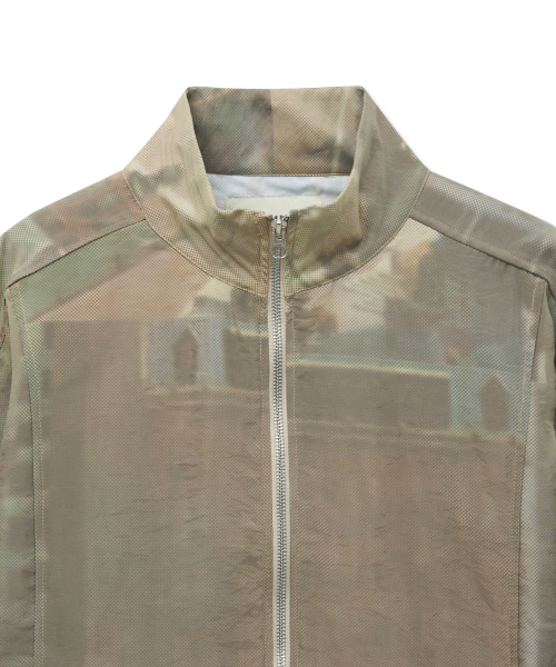 Graphic Sheer Jacket_Beige