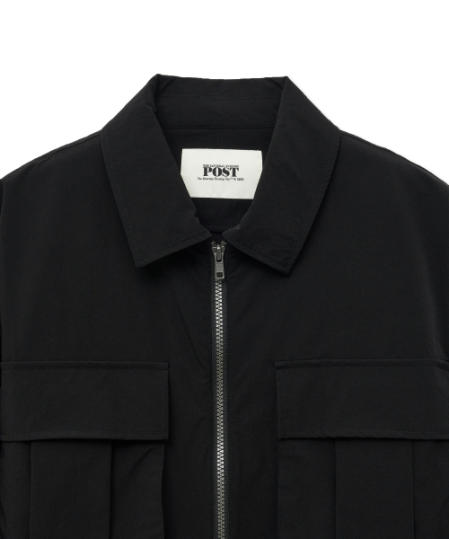 Nylon Pocket Jumper_Black