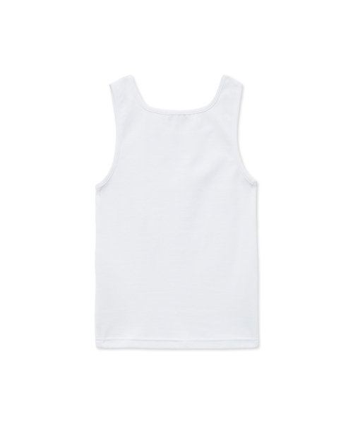 Logo Sleeveless Top_White