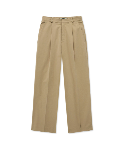 Button Tab Trousers_Beige