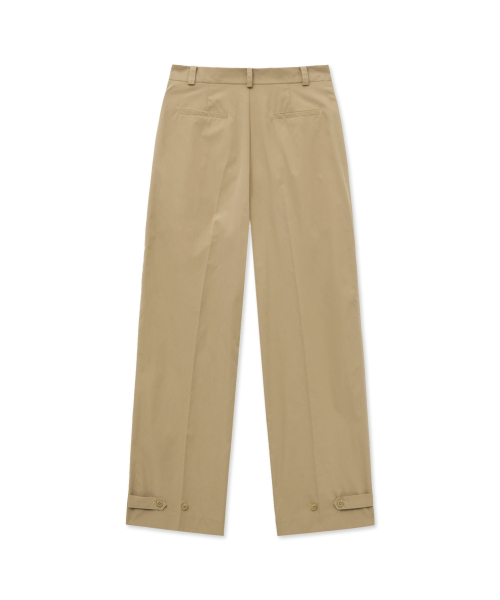 Button Tab Trousers_Beige