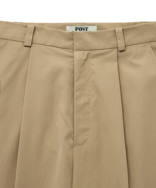 Button Tab Trousers_Beige