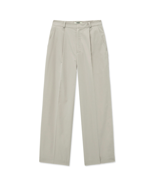 Button Tab Trousers_Light Gray