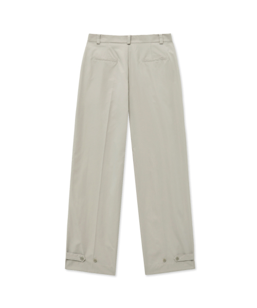 Button Tab Trousers_Light Gray