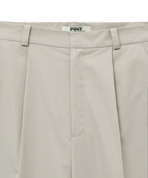 Button Tab Trousers_Light Gray