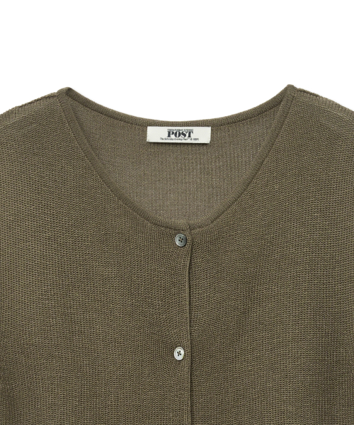 High Gauge Knit Vest_Khaki