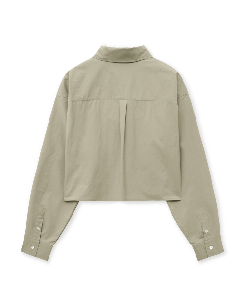 Basic Crop Shirts_Beige