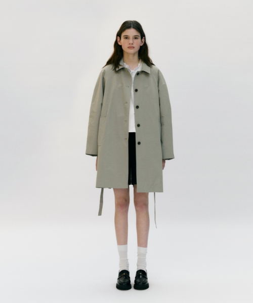 Нейлоновый тренч [Light Khaki]