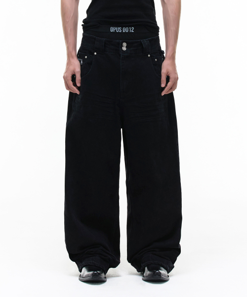 Op. 09 SIG LIQUID DENIM PANTS BLACK
