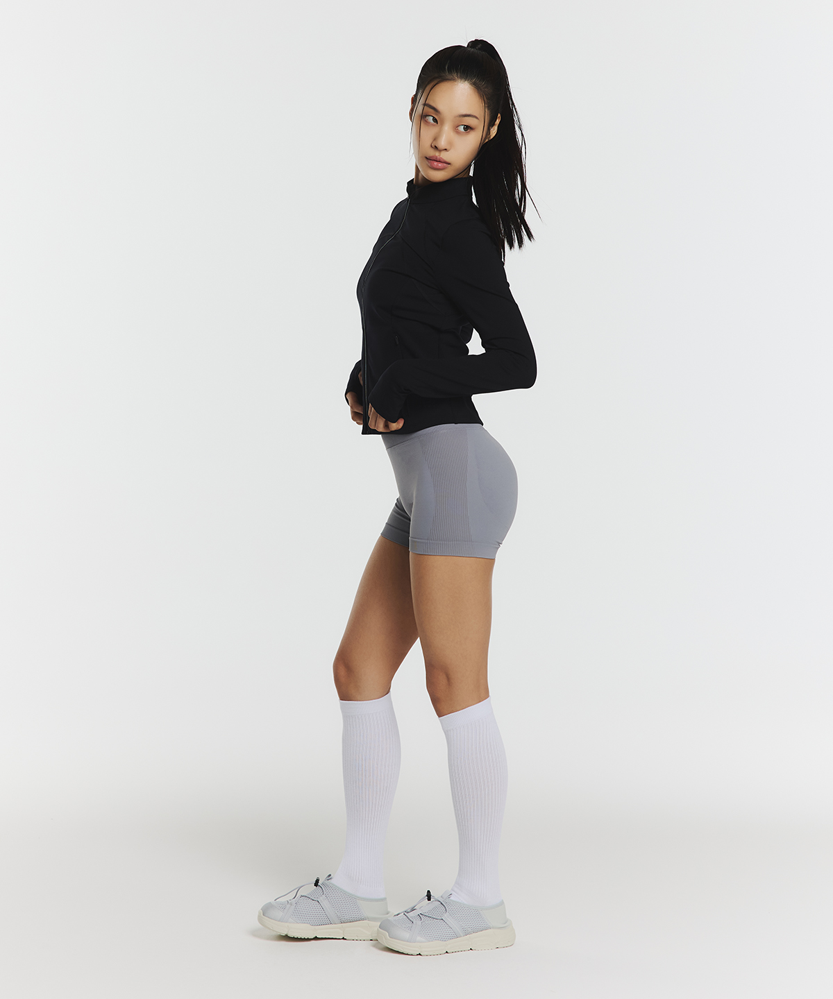 Короткие легинсы 2.5 с драпировкой Move Comfy (3color)