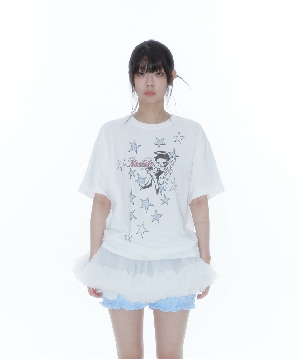 카시코(KASHIKO) Kashiko Angelic Over T Shirt - 사이즈 & 후기