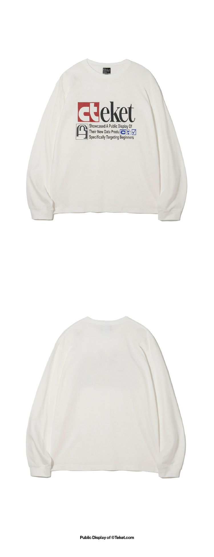 테켓(TEKET) Plan L/S Tee White - 사이즈 & 후기 | 무신사