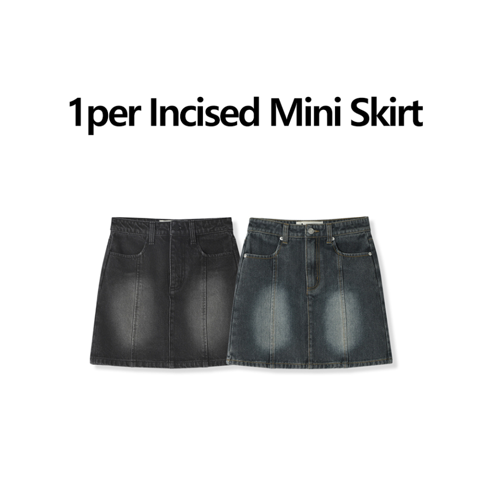スカート 1per Incised Mini Skirt 2COL MUSINSA公式 | AVANDRESS 1per Incised Mini Skirt - 2COL
