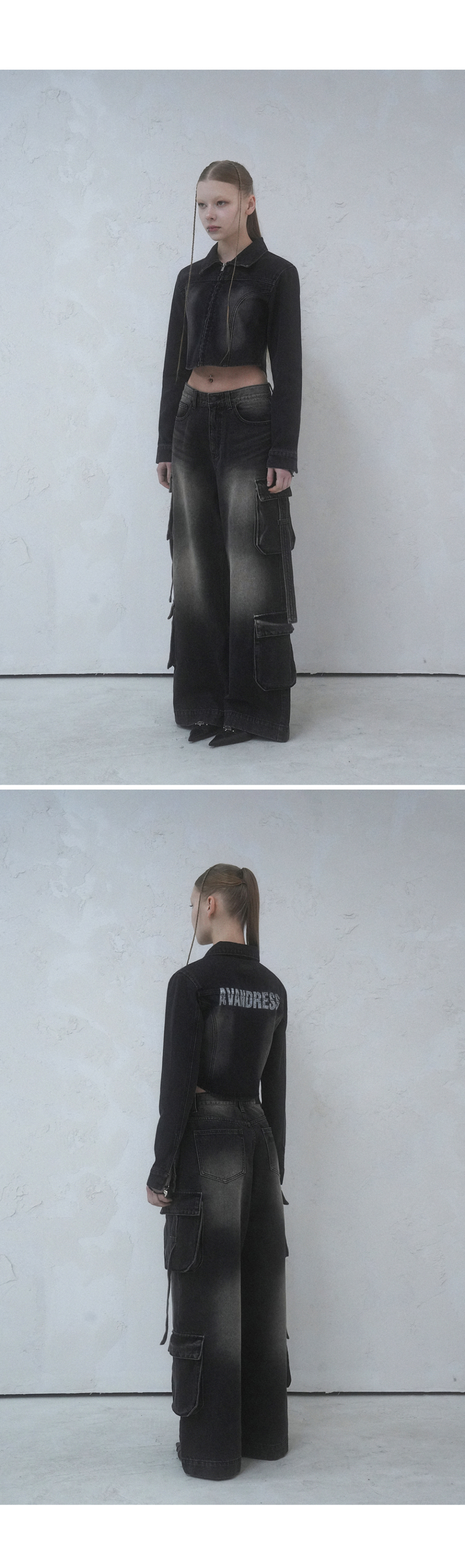 MUSINSA公式 | AVANDRESS 1per Incised Crop Jacket - 2COL
