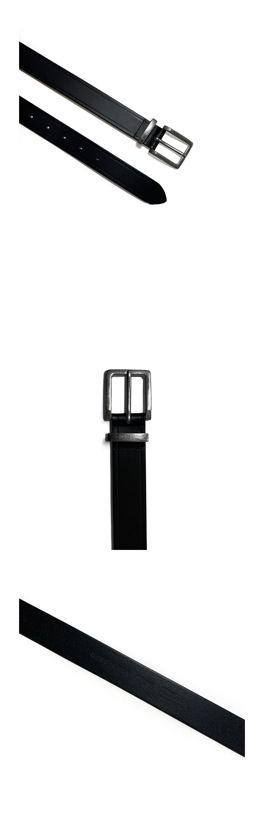 MUSINSA公式 | DOFFJASON Minimal Square Hard Leather Belt