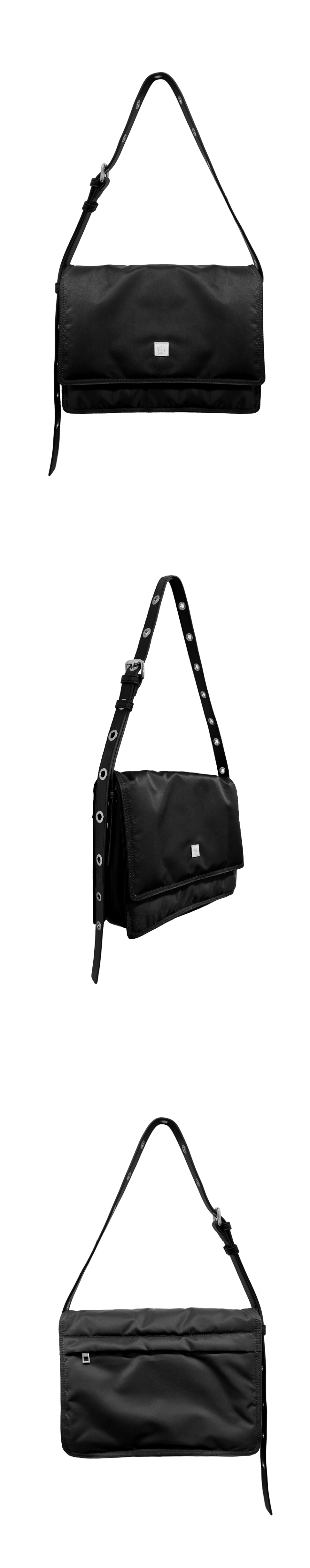 ●BLACKPURPLE● 3-Way Cloud Bag - Black / unisex 3-Way Cloud Bag -M - BLACKPURPLE_USD