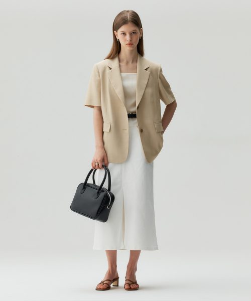 [W][COUTURE]оверсайз с коротким рукавом куртка - 2color