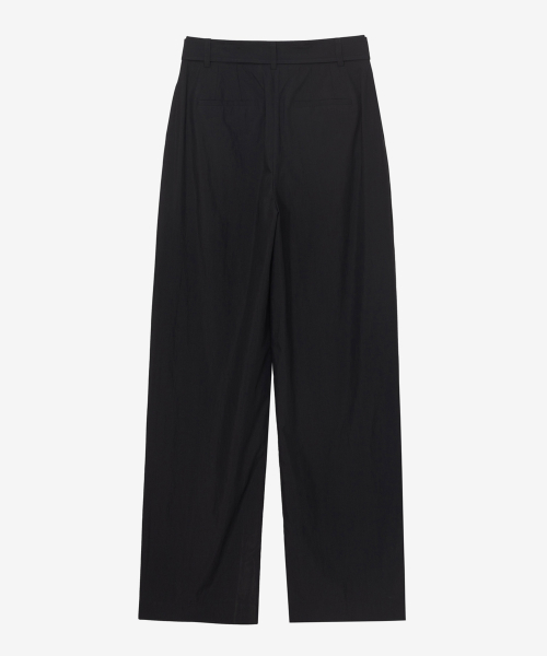 [W]One-Tuck широкий Belted Slacks