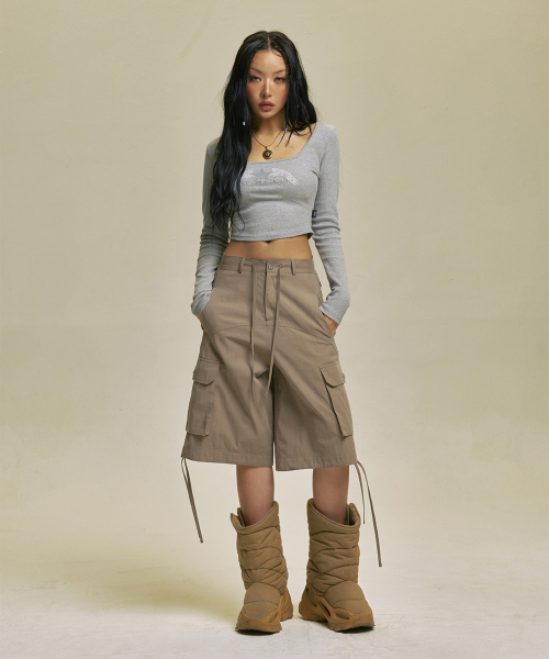 WING BERMUDA CARGO PANTS_BE