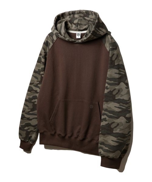 Базовое худи реглан с камуфляжными вставками AZH650 (3 COLORS)