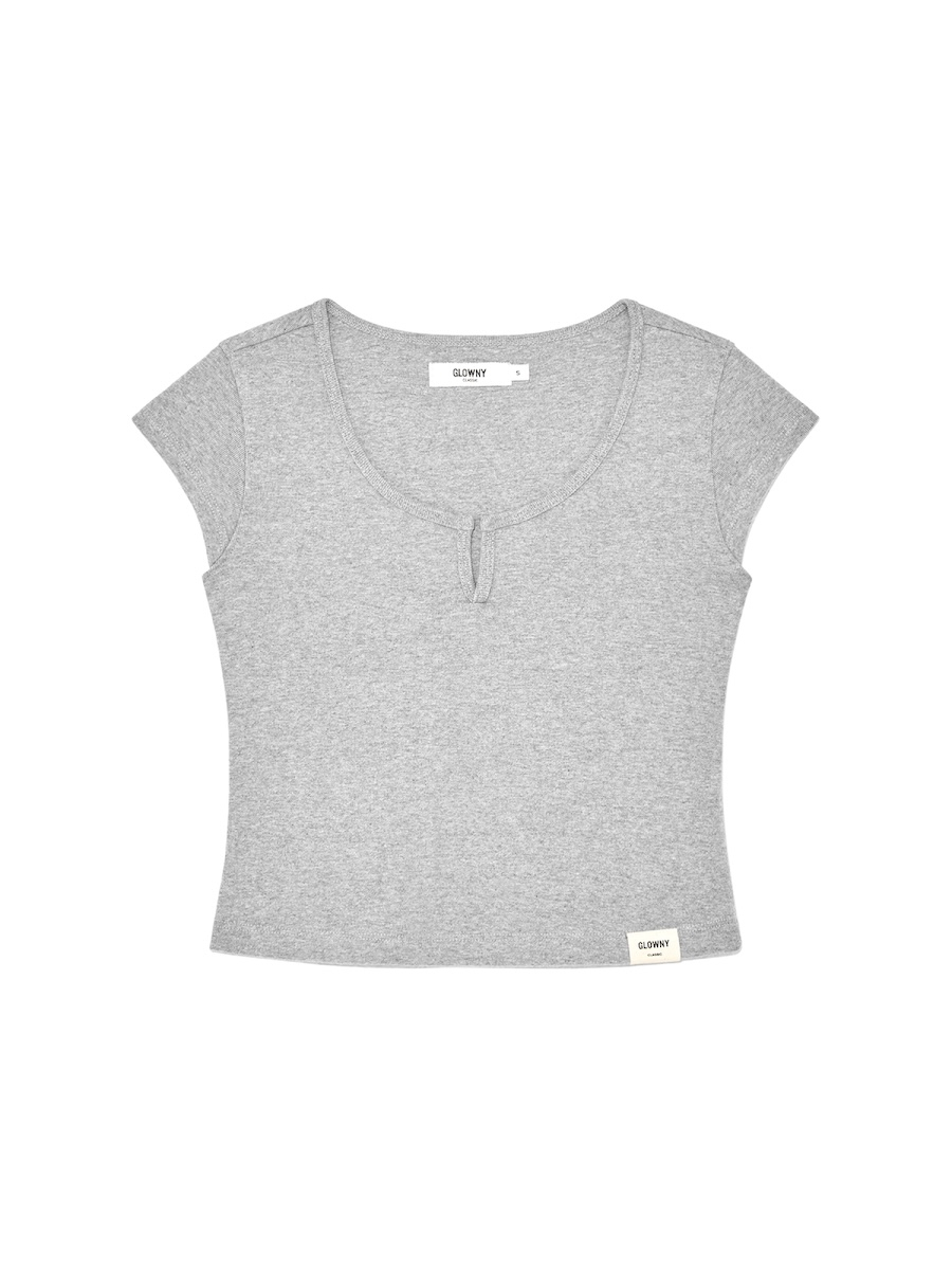 ★GLOWNY★ G CLASSIC RIB TEE WHITE GY23CLBTS001WH G CLASSIC RIB TEE (WHITE) - GLOWNY