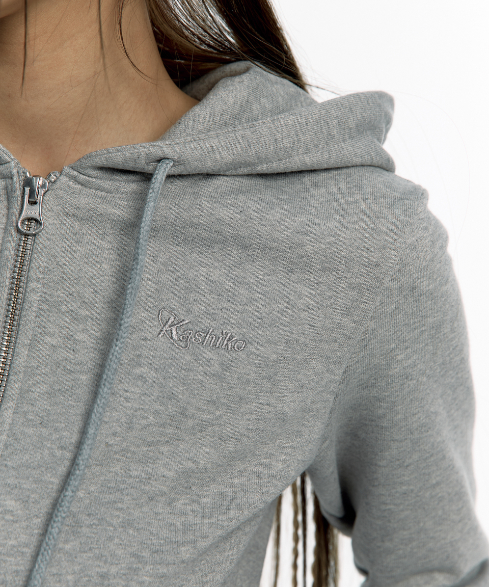 トップス Kashiko Yantra Slim Hood Zip-up Gray KASHIKO] Yantra Slim Hood Zip-up Gray – SellerWork