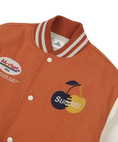 GOLDEN HOUR VARSITY JACKET ORANGE