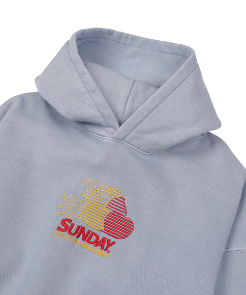 PIGMENT CHERRY HOODIE SKYBLUE
