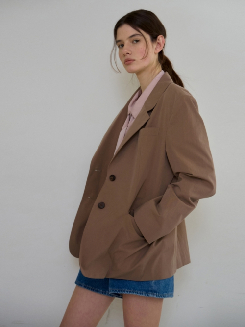 DAILY COTTON JACKET BROWN