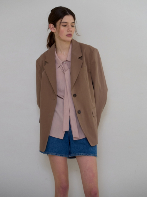 DAILY COTTON JACKET BROWN