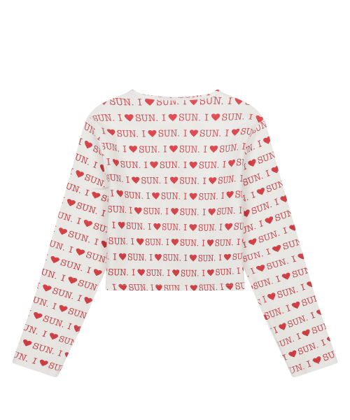 W) I LOVE SUN CARDIGAN IVORY