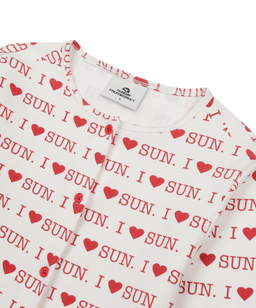 W) I LOVE SUN CARDIGAN IVORY