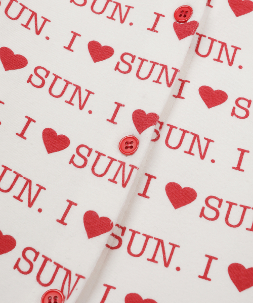 W) I LOVE SUN CARDIGAN IVORY