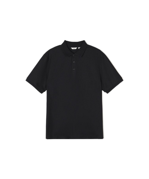 Кашемировое поло в рубчик Cool Touch, Black