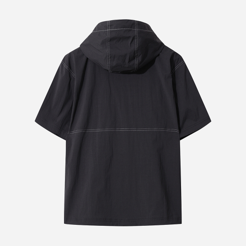 Анорак с капюшоном и коротким рукавом Ice Clash (BLACK)
