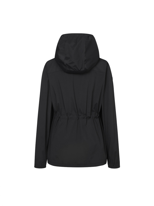 Женская легкая ветровка средней длины (BLACK)