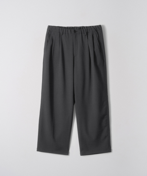 Wave широкий Banding Pants_Charcoal