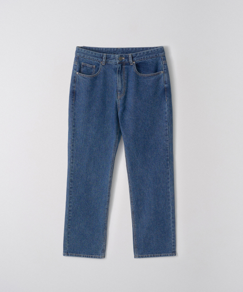 деним прямой Fit Pants_Blue