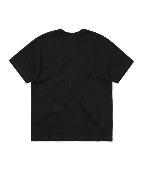 Waffle Tee Off Black