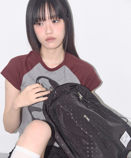 DOT ROUND BACKPACK (BLACK) F25QE992