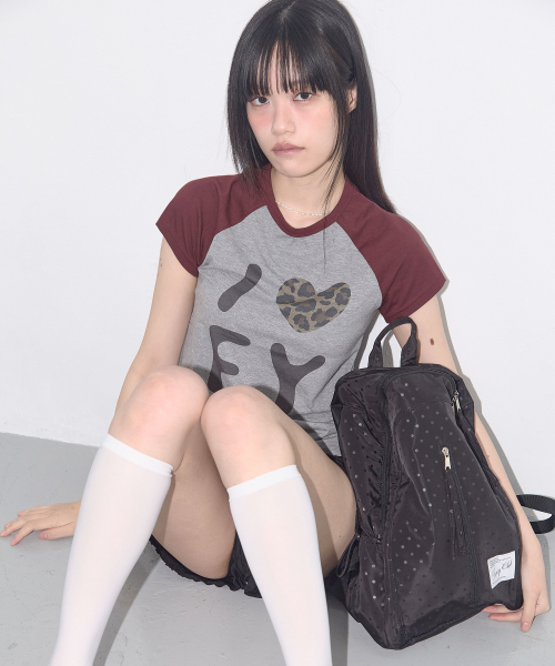DOT ROUND BACKPACK (BLACK) F25QE992
