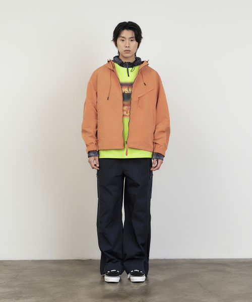PIPING CARGO TRACK PANTS (NAVY)