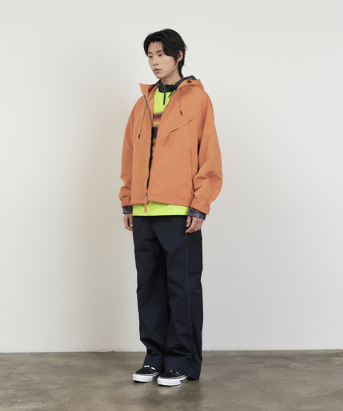 PIPING CARGO TRACK PANTS (NAVY)